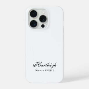 Monograma de nombre en negro y blanco moderno