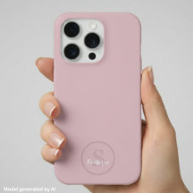 Monograma de nombre personalizado rosa polvoriento