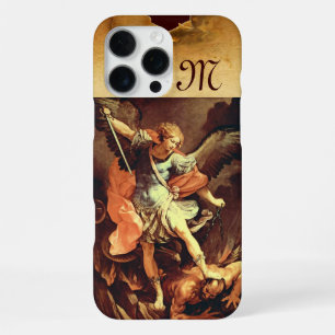 Funda Para iPhone 16 Pro Max Monograma de San Miguel Arcángel