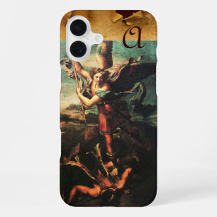 Funda Para iPhone 16 Plus Monograma de SAN MIGUEL ARCÁNGEL VENCEDOR DE SATAN