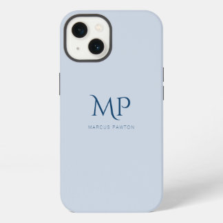Monograma del Personalizado azul de la Marina mini