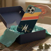 Monograma elegante de estética vintage de los años