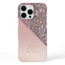 Monograma Elegante de Oro Rosa