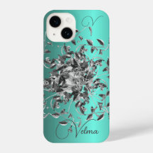 Monograma femenino elegante Vines Samsung &