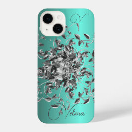 Funda Para iPhone 14 Monograma femenino elegante Vines Samsung &