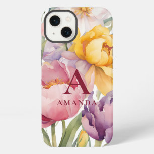 Monograma floral de primavera