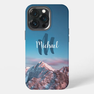 Funda Para iPhone 13 Pro Monograma mágico del cielo en la montaña Storžič E
