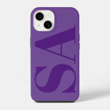 Monograma minimalista morado moderno