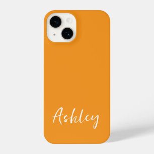 Funda Para iPhone 14 Monograma Mínimo Moderno Sencillo Personalizado
