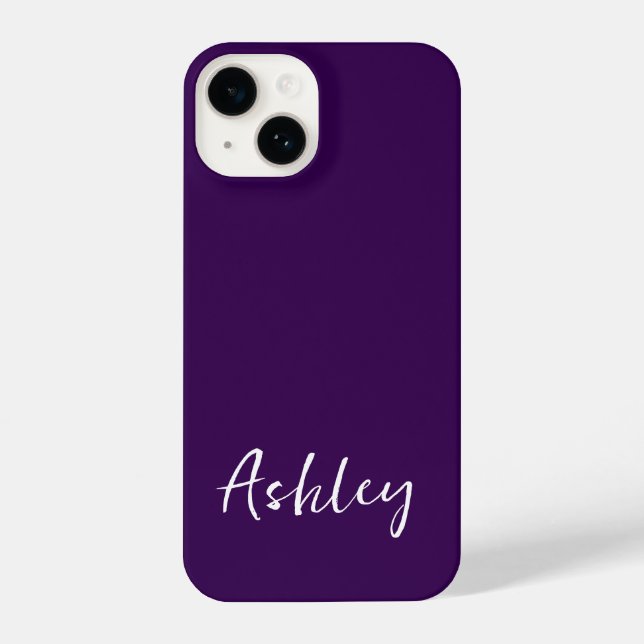 Funda Para iPhone Monograma Mínimo Moderno Sencillo Personalizado Es (Reverso )
