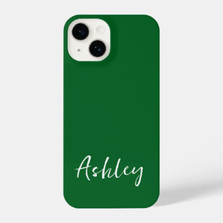 Funda Para iPhone 14 Monograma Mínimo Moderno Sencillo Personalizado y