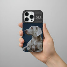 Monograma Moderno 1 Foto Metal Gris Bruñido