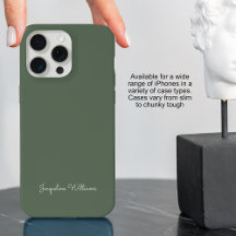 Monograma moderno, elegante y minimalista en verde