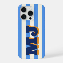 Monograma Negrita Personalizada, Franja Azul