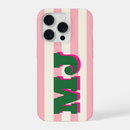 Monograma Negrita Personalizada, Franja Rosa