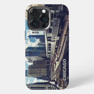 Funda Para iPhone 13 Pro Monograma personalizado Chicago EE. UU.