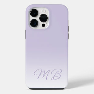 Funda Para iPhone 14 Pro Max Monograma personalizado elegante de violeta lavand