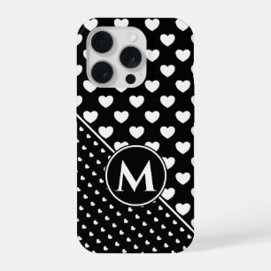 Monograma Personalizado Elegante en Blanco y Negro