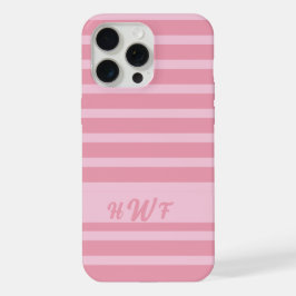 Monograma personalizado monocromático rosa pálido
