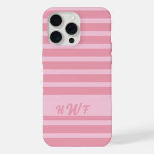 Monograma personalizado monocromático rosa pálido