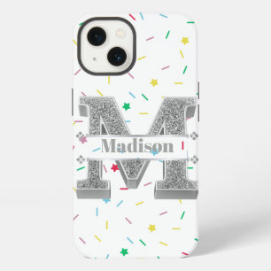 Monograma Silver Inicial Personalizado M Su Nombre