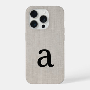 Monograma Simple Moderno Minimalista Aspecto Lino