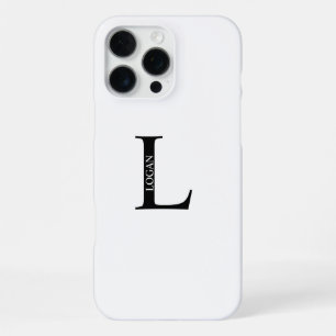Funda Para iPhone 16 Pro Max Monograma y nombre personalizados