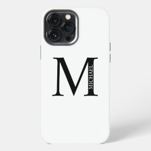Funda Para iPhone 13 Pro Max Monograma y nombre personalizados