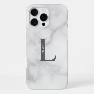 Funda Para iPhone 16 Pro Max Monograma y nombre personalizados