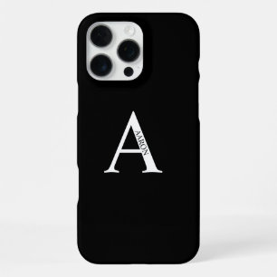 Funda Para iPhone 16 Pro Max Monograma y nombre personalizados