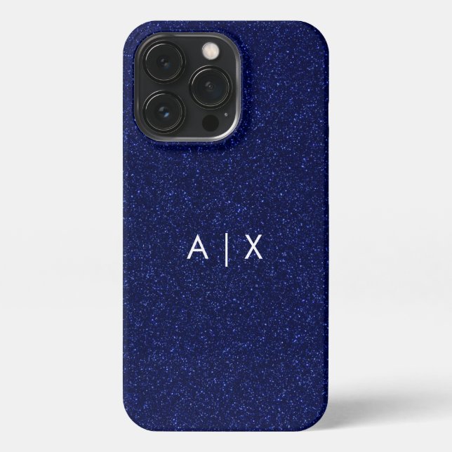 Funda Para iPhone Monogramado de nombre simple de pareja (Reverso)