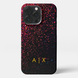 Funda Para iPhone 13 Pro Monogramado de nombre simple de pareja