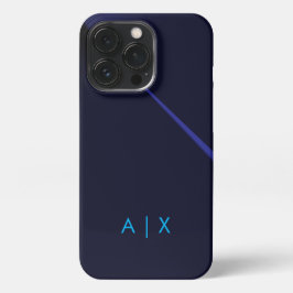 Funda Para iPhone 13 Pro Monogramado de nombre simple de pareja