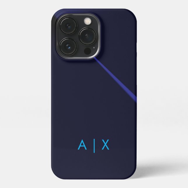 Funda Para iPhone Monogramado de nombre simple de pareja (Reverso)