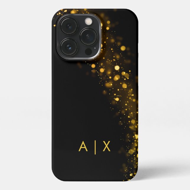 Funda Para iPhone Monogramado de nombre simple de pareja (Reverso)