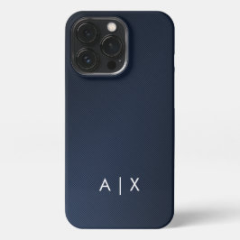 Funda Para iPhone 13 Pro Monogramado de nombre simple de pareja