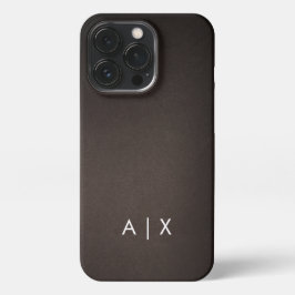 Funda Para iPhone 13 Pro Monogramado de nombre simple de pareja