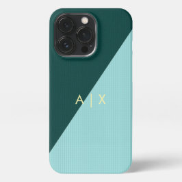 Funda Para iPhone 13 Pro Monogramado de nombre simple de pareja
