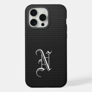 Monogramado "N" Faux Carbon Fiber Otter Box