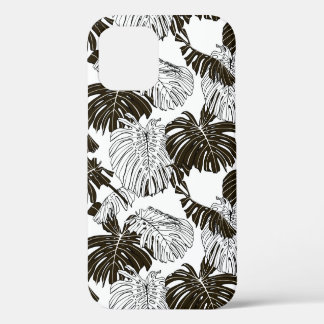 Funda Para iPhone 12 Monstera deja un patrón sin fisuras