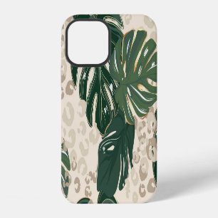 Funda Para iPhone 12 Monstera Leopardo: Estampa Vintage de Jungla.