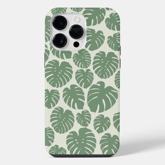 Funda Para iPhone Monstera - Verde (Reverso )