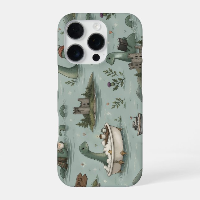 Funda Para iPhone Monstruo del Lago Ness (Reverso)