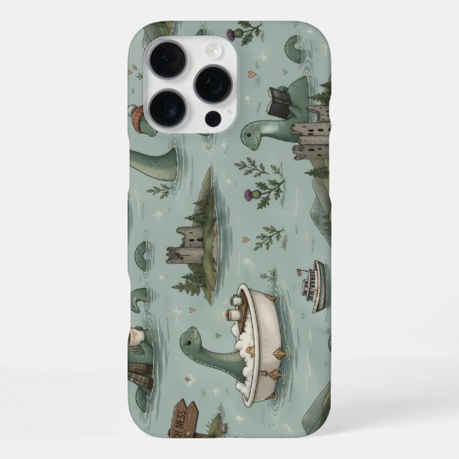 Funda Para iPhone Monstruo del Lago Ness (Reverso )