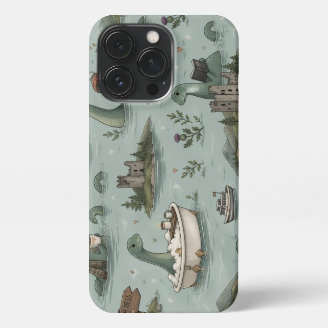 Funda Para iPhone Monstruo del Lago Ness  (Reverso)