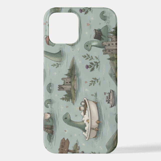 Funda Para iPhone Monstruo del lago Ness  (Reverso )
