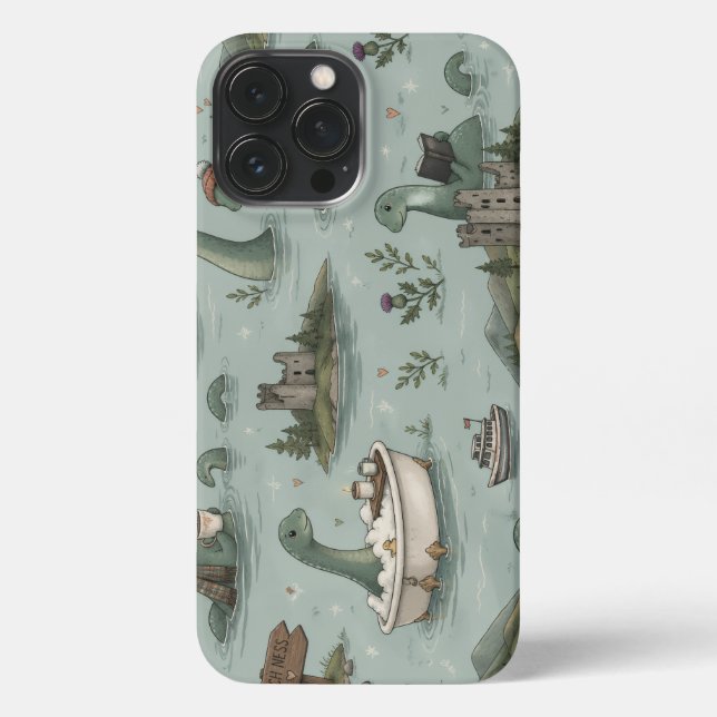 Funda Para iPhone Monstruo del Lago Ness (Reverso )