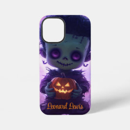 Funda Para iPhone 12 Mini Monstruo Lindo Sosteniendo Jack O Lantern Hallowee