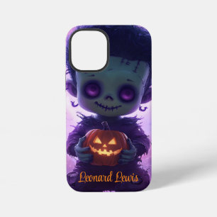 Funda Para iPhone 12 Mini Monstruo Lindo Sosteniendo Jack O Lantern Hallowee