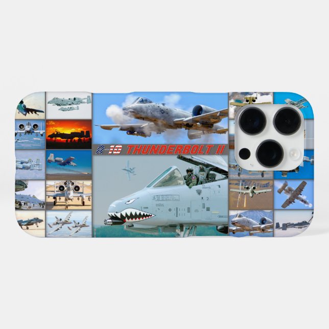 FUNDA PARA iPhone "MONTAJE" A-10C THUNDERBOLT II (Reverso Horizontal)